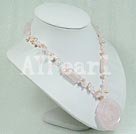 Wholesale rose quartz necklace