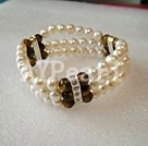 Wholesale pearl Tiger eye bracelet