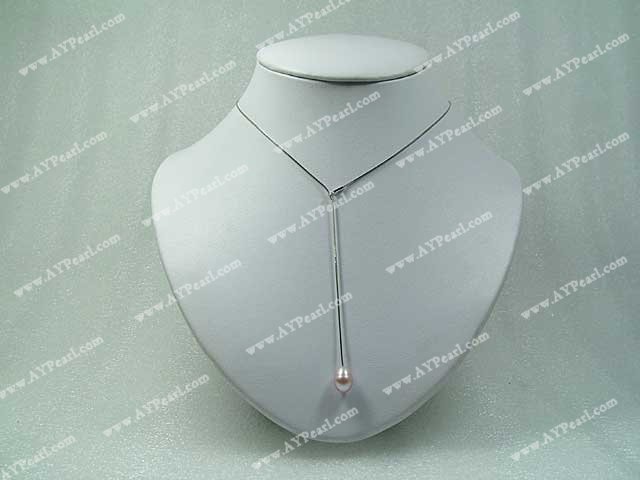 platinum-gilt silver pearl necklace 