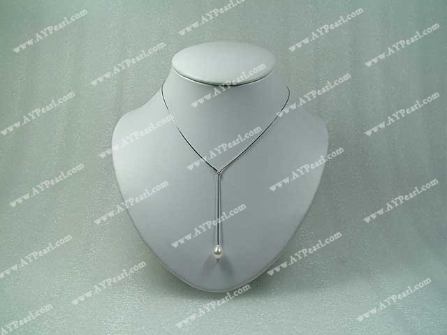 platinum-gilt silver pearl necklace 