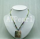 Wholesale Gemstone Necklace-agate gem necklace