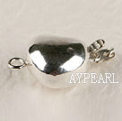 heart shape 925 silver clasp