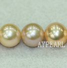 A grade round freshwater pearl mixed color beads,Mixed Color,11-12mm