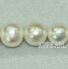 A grade round freshwater pearl beads,White,12-14mm