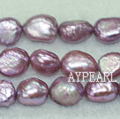 Baroque freshwater pearl beads,Lavender,8-9mm