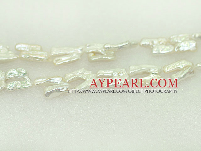 Freshwater pearl beads, 8*18*25mm keshi. Sold per 15-inch strand.