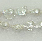 Nucleated freshwater pearl bigger beads, 16*22mm keshi. Sold per 15.7-inch strand.