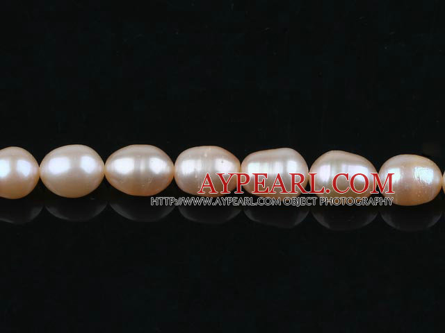 Rice Shape Freshwater Pearl Beads,Natural Pink, 8-9mm, Sold per 14.6-Inch Strand