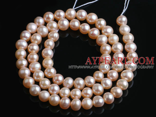 Freshwater Pearl Beads, Natural Pink, 5-6mm Round, Sold per 14.6-Inch Strand