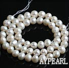 Freshwater Pearl Beads, Natural White, 7-8mm, Sold per 14.6-Inch Strand,7-8mm