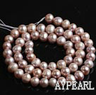 Freshwater Pearl Beads, Natural Purple, 6-7mm, Sold per 14.6-Inch Strand,6-7mm