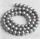 Freshwater Pearl Beads, Gray, 6-7mm, Sold per 14.6-Inch Strand,6-7mm