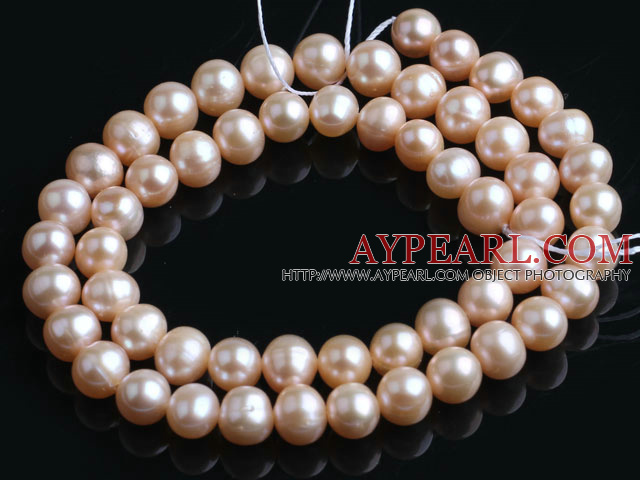 Freshwater Pearl Beads, Natural Pink, 7-8mm, Sold per 15-Inch Strand
