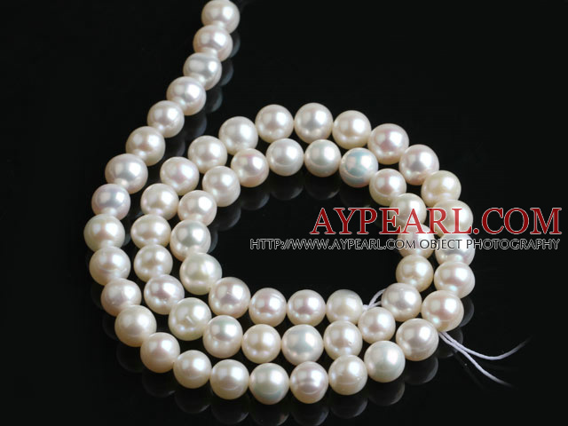 Freshwater Pearl Beads, Natural White, 7-8mm, Sold per 15.7-Inch Strand