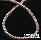 Freshwater Pearl Beads, Natural Purple, 7-8mm, Abacus Shape Pearl, Sold per 15-Inch Strand,7-8mm