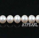 Pearl Beads, White, 10-11mm natural global shape, Sold per 15.7-inch strand