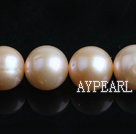Freshwater Pearl Beads, Natural Pink, 10-11mm, Nearly Round, Sold per 15.7-Inch Strand,10-11mm