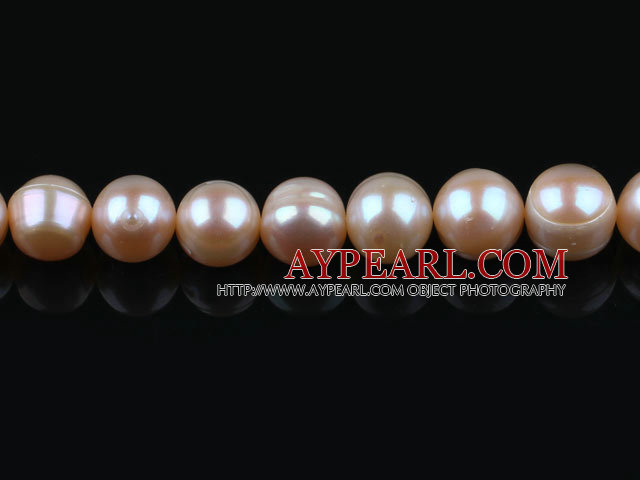 Pearl Beads, Purple, 11*12mm natural, Sold per 15-inch strand