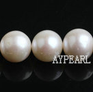 Freshwater Pearl Beads, Natural White, 12-14mm, A Grade, Round, Sold per 15.7-Inch Strand,12-14mm