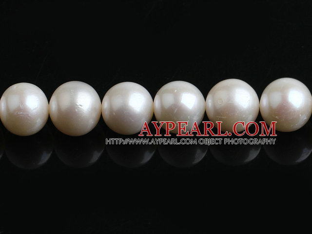 A Grade Pearl Beads, White, 12-14mm natural, Sold per 15.7-inch strand
