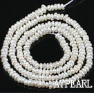 Freshwater Pearl Beads, Natural White, 2.8-3mm, Abacus Shape Pearl, Sold per 14.8-Inch Strand,2.8-3mm