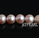 Pearl Beads, Purple, 9-10mm natural, Sold per 15-inch strand