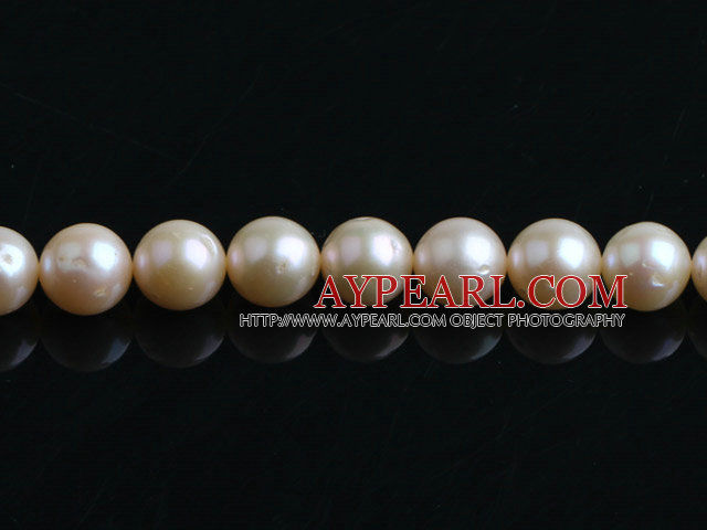 Pearl Beads, Rice Color, 9-10mm natural, Sold per 15.7-inch strand