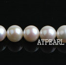 Pearl Beads, White, 9-10mm natural, Sold per 15.7-inch strand