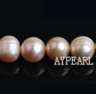 Freshwater Pearl Beads with Growth Grain, Natural Pink, 10-11mm, Nearly Round, Sold per 15.4-Inch Strand,10-11mm