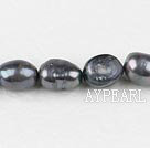 Pearl Beads, Dark Grey, 8-9mm dyed baroque, Sold per 14.8-inch strand,8-9mm