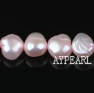 Pearl Beads, Light Pink, 8-9mm dyed double side flashing, Sold per 14.57-inch strand