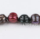 Pearl Beads, Mixed Color, 10-16mm dyed screwed, 15.7-inch strand,10-16mm