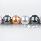 Pearl Beads, Mixed Color, 9-10mm dyed, 15.4-inch strand