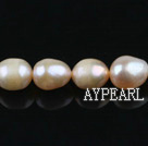 Pearl Beads, Pink, 8-9mm natural baroque, Sold per 14.8-inch strand