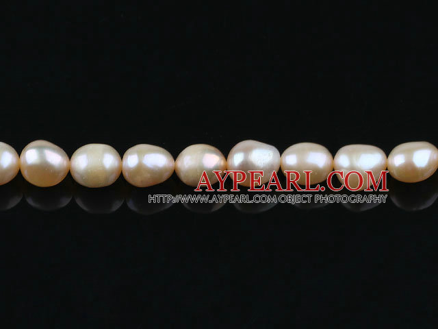 Pearl Beads, Pink, 8-9mm natural baroque, Sold per 14.8-inch strand
