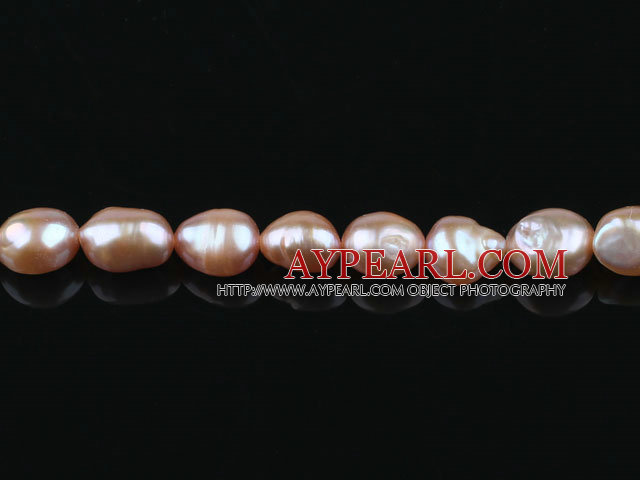 Pearl Beads, Purple, 8-9mm natural baroque, Sold per 14.8-inch strand