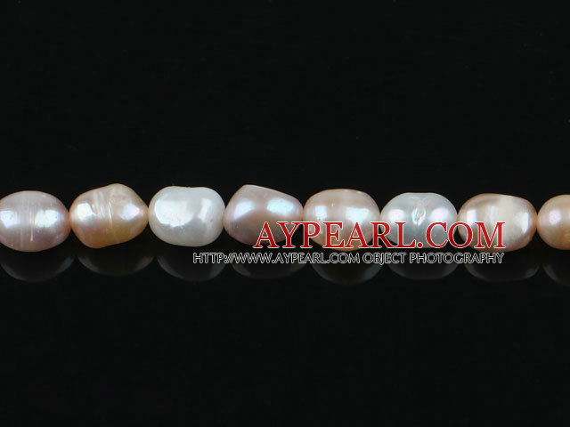 Pearl Beads, Three Color, 8-9mm natural baroque, Sold per 14.8-inch strand