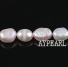 Pearl Beads, Light Pink, 8-9mm dyed baroque, Sold per 14.8-inch strand