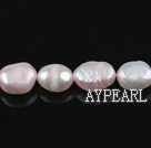 Pearl Beads, Light Pink, 8-9mm dyed baroque, Sold per 14.8-inch strand,8-9mm