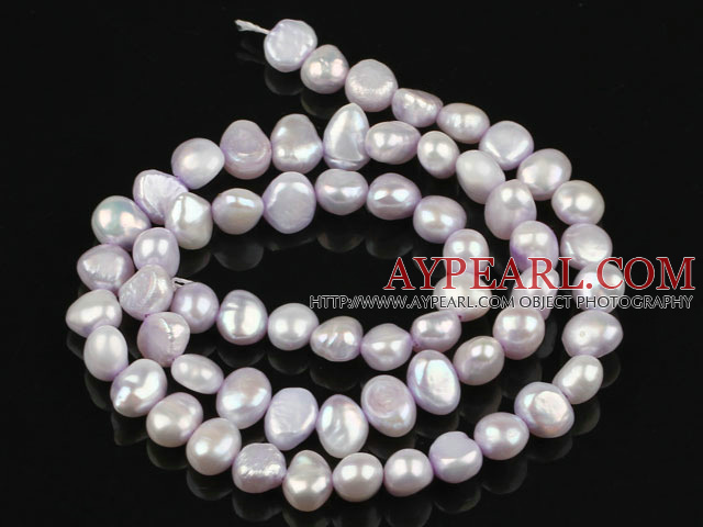 Pearl Beads, Light Purple, 6-7mm dyed, potato shape, Sold per 14.2-inch strand