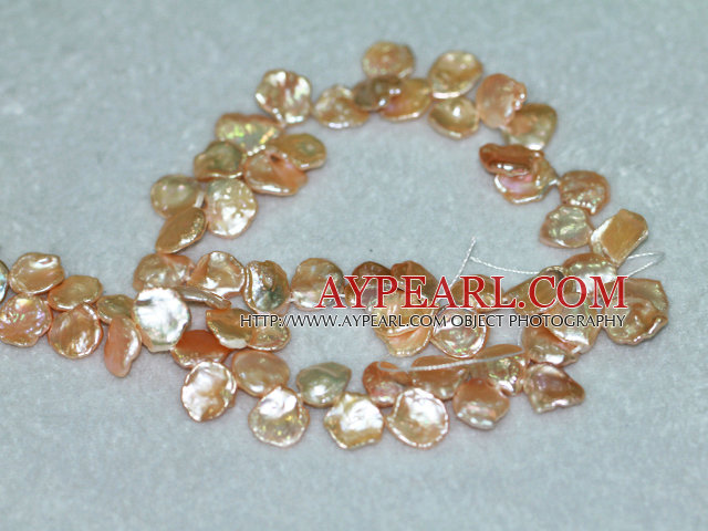 Freshwater pearl beads, yellow, 5*11*13mm top-drilled keshi. Sold per 15-inch strand.