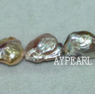 Nucleated freshwater pearl beads,Purple,5*10*17mm