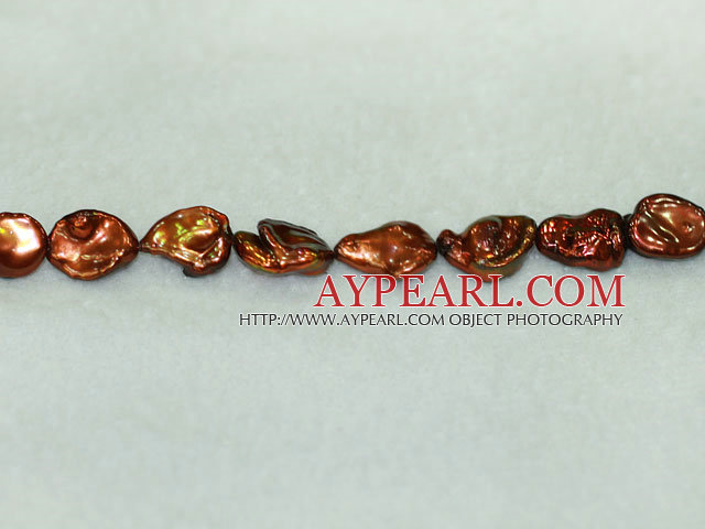 Freshwater pearl beads, brown, 5*12*16 mm keshi. Sold per 15.7-inch strand.