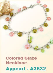 colored glaze necklace