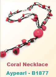 coral necklace
