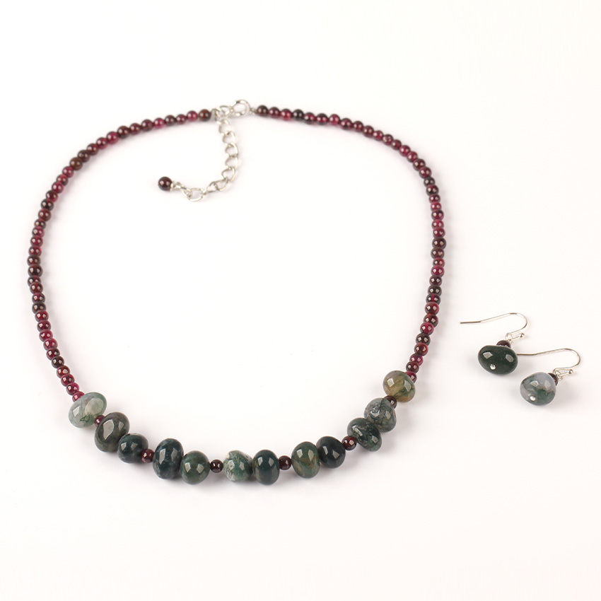 Garnet agate popular necklace