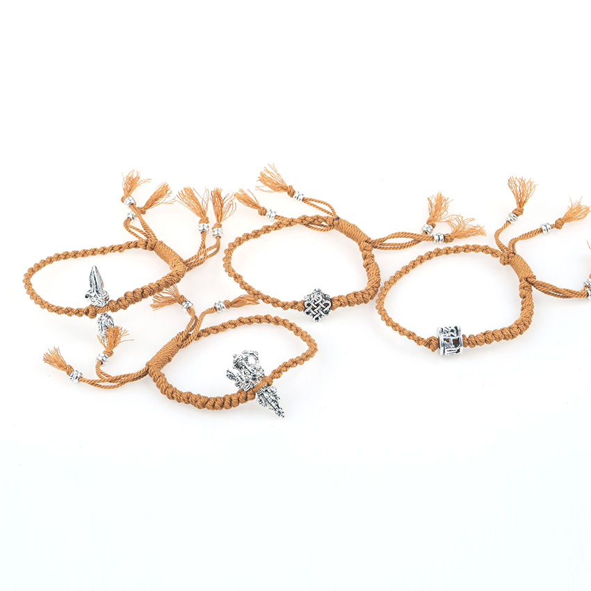 Tibetan Silver Fashion Rope Bracelet