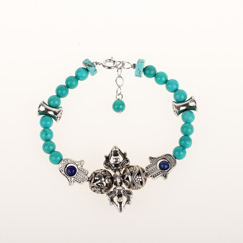 Turquoise Hidden Silver Fashion Bracelet