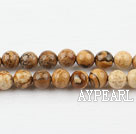 picture jasper beads,6mm round ,sold per 15.75-inch strand