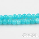 color jade beads,6mm,blue,sold per 15.75-inch strand